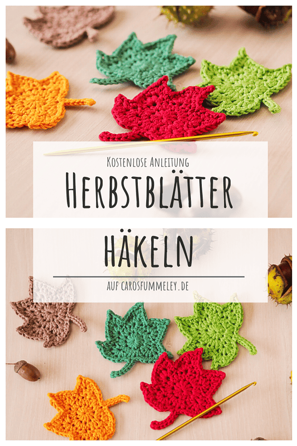 Herbstblätter häkeln