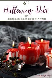 DIY Blutige Halloween-Kerzen