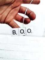 SCRABBLE ORNAMENTE ZU HALLOWEEN