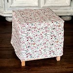 Hocker mit Stoff neu beziehen – Nähen für Faule