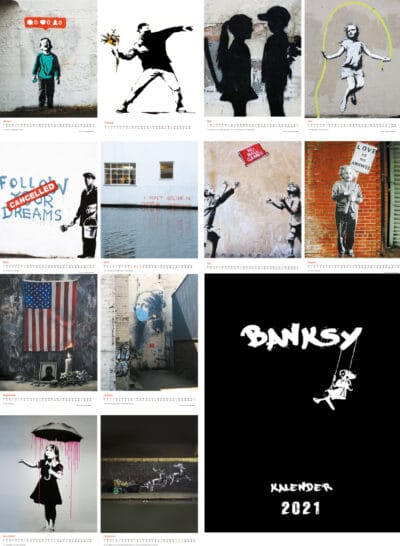 Banksy Streetart Kalender 2021  - Das Original!