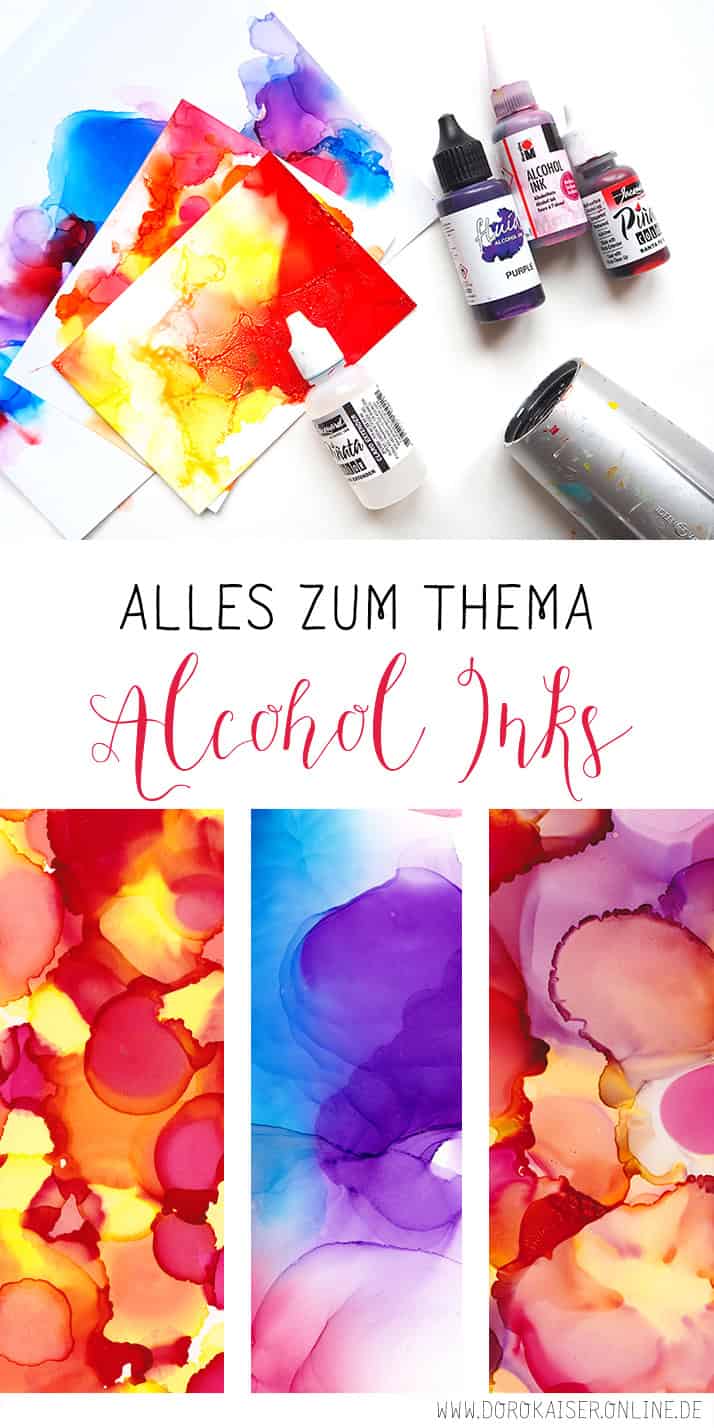Drei Alcohol Inks Techniken