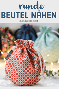 runde Beutel nähen - Anleitung