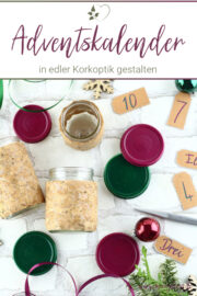 DIY Upcycling Adventskalender aus alten Gläsern