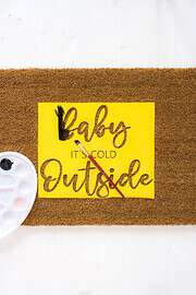 Weihnachtsgeschenk-Idee | Fußmatte mit Lettering