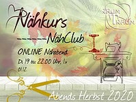 Nähkurs ONLINE Nähclub am 01.12. von 19 bis 22.00 Uhr