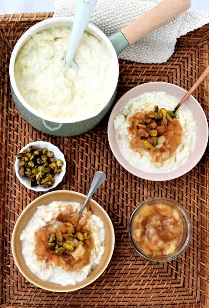Soulfood! Wärmender Milchreis mit Apfel-Birnen-Kompott