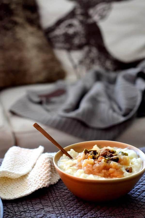 Soulfood! Wärmender Milchreis mit Apfel-Birnen-Kompott