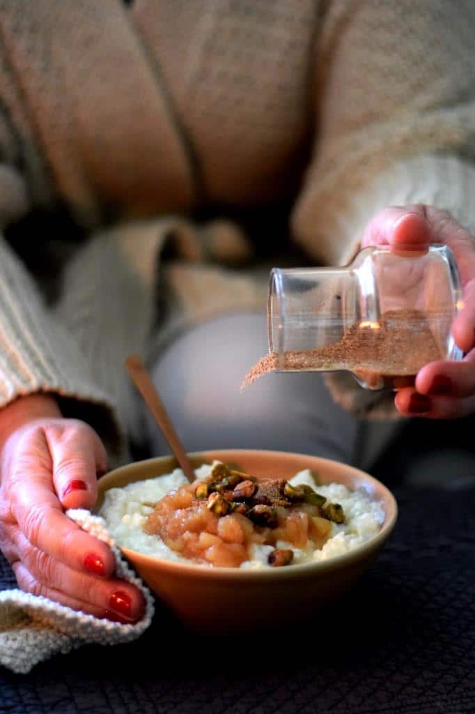Soulfood! Wärmender Milchreis mit Apfel-Birnen-Kompott
