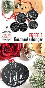 Freebie: Geschenkanhänger für Weihnachten