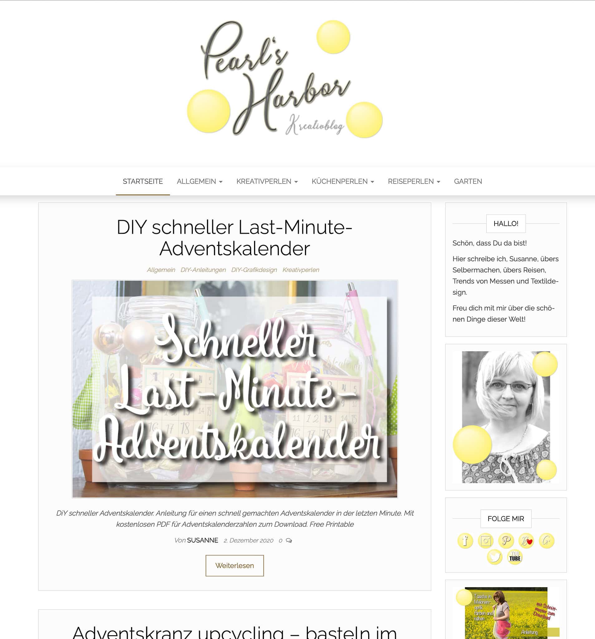 Pearl’s Harbor — Kreativ- und Lifestyleblog aus der Pfalz mit vielen Anleitungen zu DIYs rund ums Plotten und Nähen, Tipps zu Städtereisen mit Kindern, leckeren Rezepten und den schönen Dingen dieser Welt