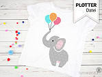 Süße Elefanten als Plotterdatei (mehrfarbig)