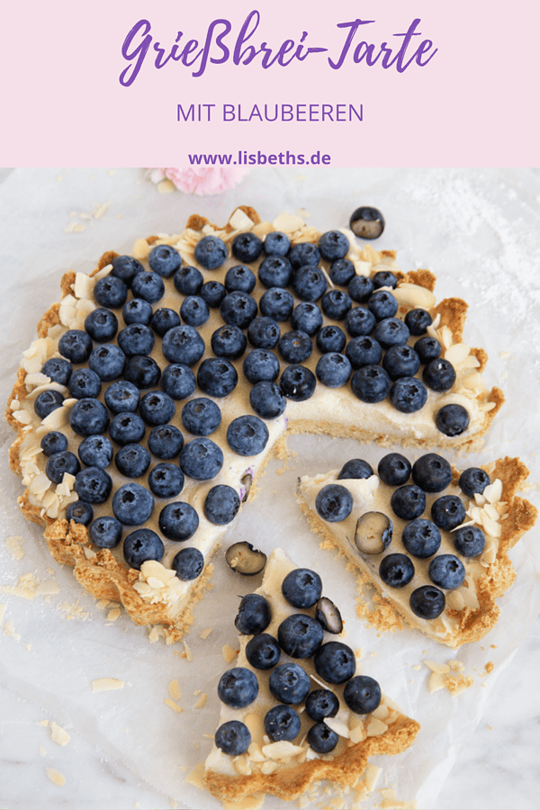 GRIESSBREI-TARTE MIT BLAUBEEREN