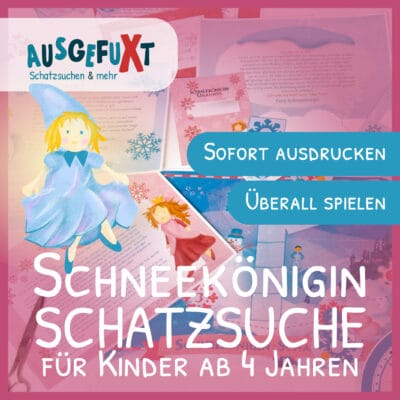 Schneekönigin-Schatzsuche „Die Schneeflockensuche“