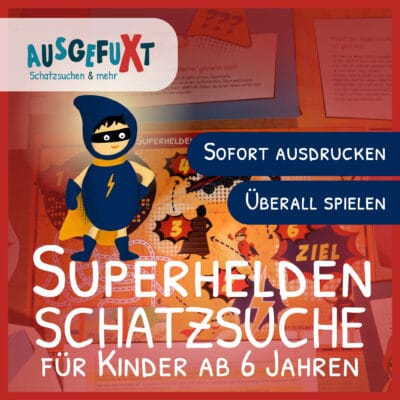 Superhelden-Schatzsuche „Superhelden-City in Gefahr“