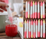 Kerzen färben im Dip-Dye-Trend – einfaches Gute Laune DIY!