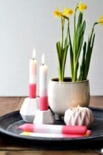 Kerzen färben im Dip-Dye-Trend – einfaches Gute Laune DIY!