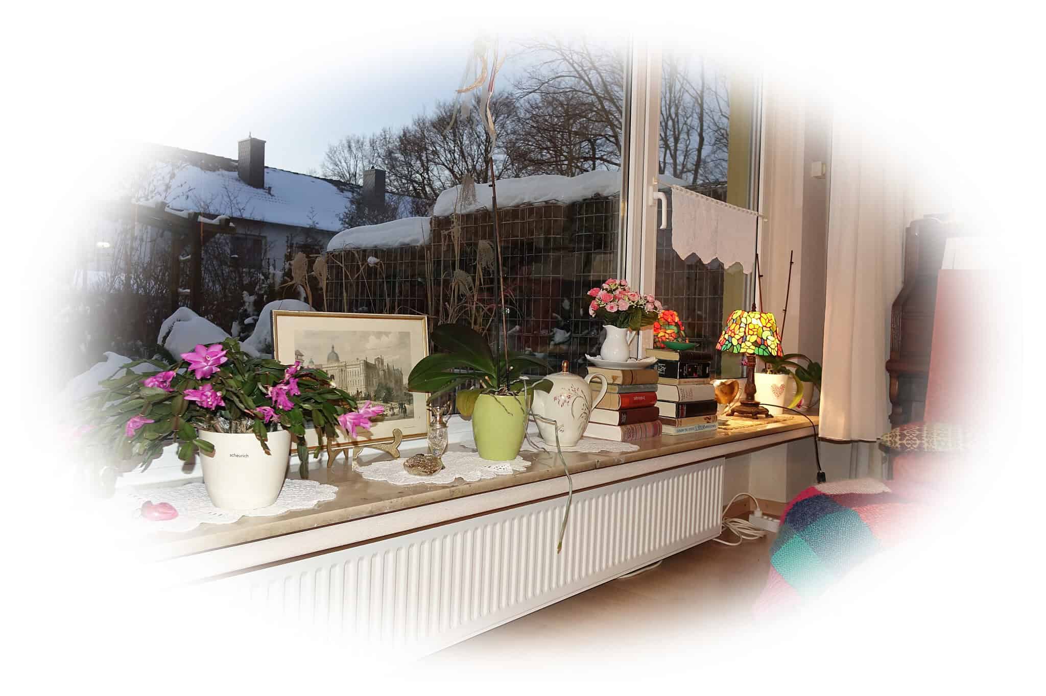 DIY Fensterbank wohnlich dekorieren ohne neue Deko zu kaufen