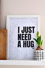 Freebie! Schwarz-Weiß Poster zum gratis ausdrucken