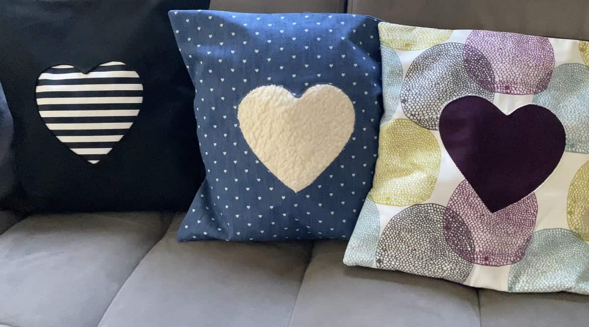 DIY – Herzkissen für Valentinstag nähen