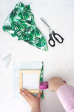 Upcycling – Pinnwand aus Stoffresten und Filz