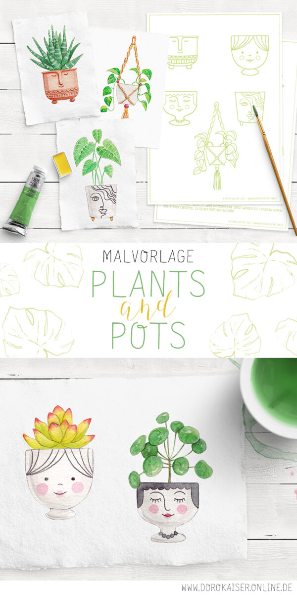 Pflanzen Malen: PLANTS & POTS