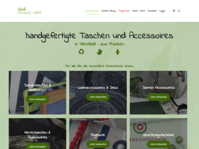 simonenaeht.de - Online-Shop für handgefertigte Taschen und Accessoires