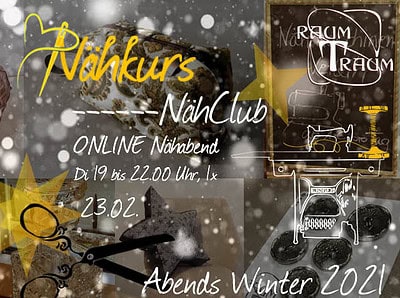 Nähkurs ONLINE Nähclub am 19.02.21 von 19 bis 22.00 Uhr