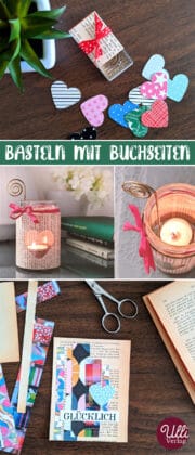 Zettelhalter aus einem alten Buch mit … – Bild kaufen – 11289954