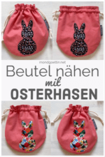 DIY – kleine Beutel mit Osterhasen nähen