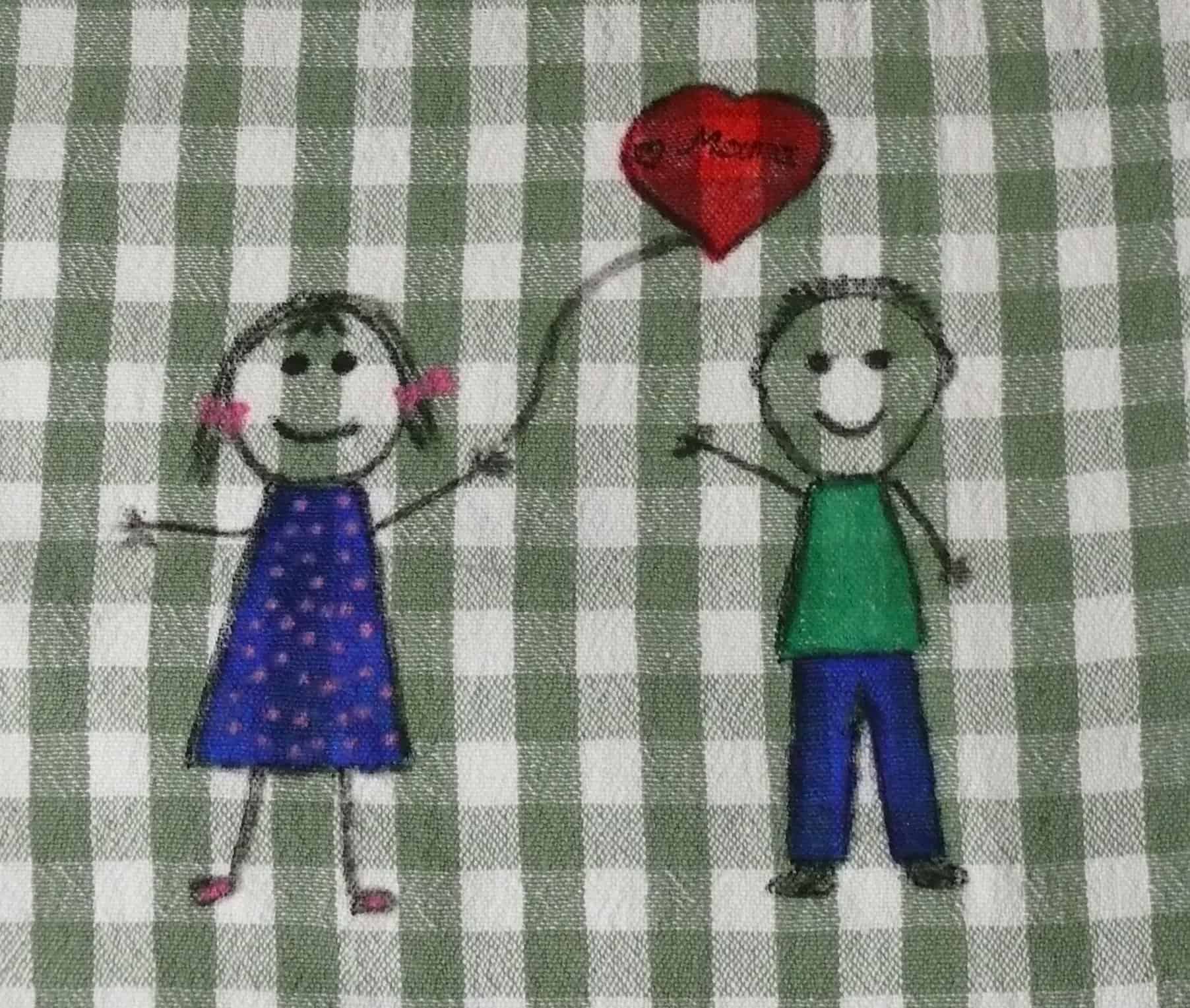 Geschenke zum Muttertag – Geschirrtuch bemalen