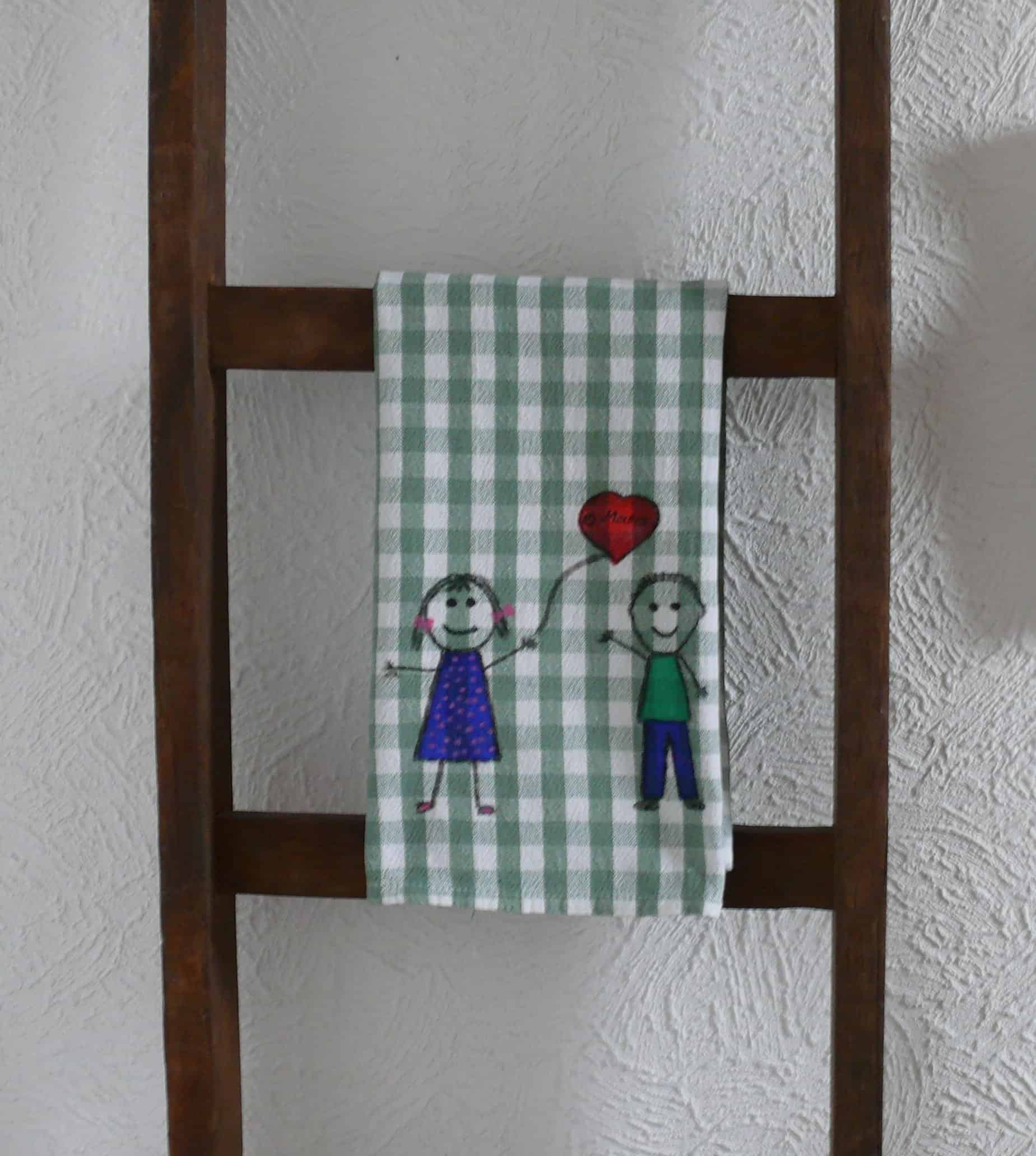 Geschenke zum Muttertag – Geschirrtuch bemalen