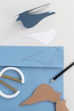 DIY Deko-Wandkranz mit Vögeln aus Papier