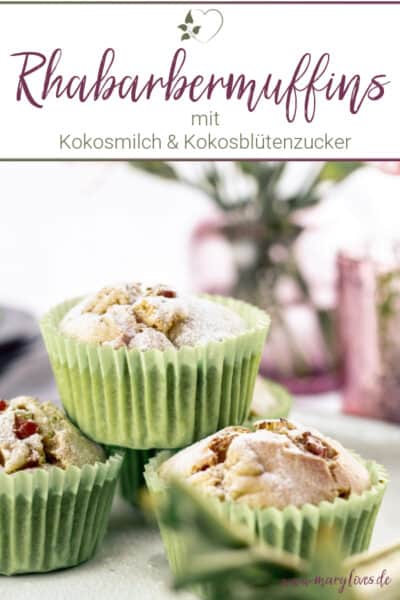 Süße Frühlingssaison mit lecker-leichten Rhabarber-Kokos-Muffins