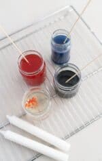 DIY Kerzen mit Farbverlauf ganz einfach selber gestalten