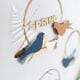 DIY Deko-Wandkranz mit Vögeln aus Papier