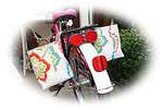 Fahrradtasche aus Wachstuch für Gepäckträger Kinderfahrrad nähen , ganz einfach !