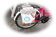 Fahrradtasche aus Wachstuch für Gepäckträger Kinderfahrrad nähen , ganz einfach !
