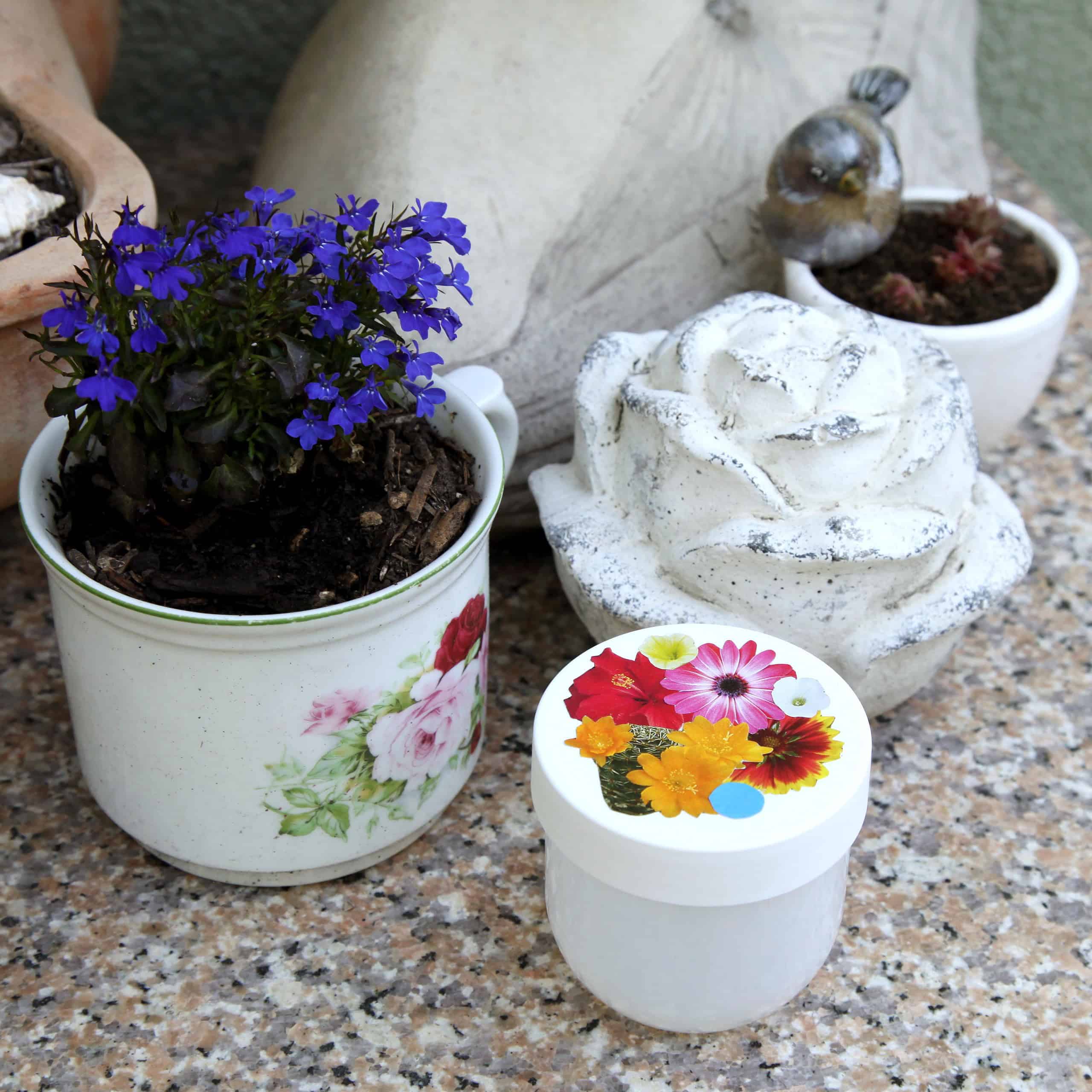 Upcycling – Dosen aufhübschen mit Collagen