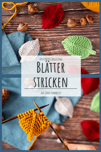 Herbstblätter stricken