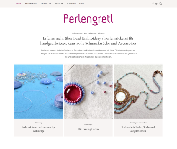 Perlengretl • Perlenstickerei | Bead Embroidery | Schmuck