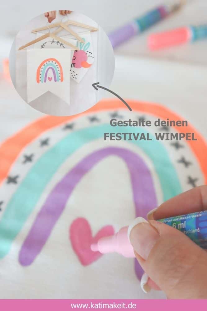 Upcycling – DIY Wimpel ohne Nähen basteln