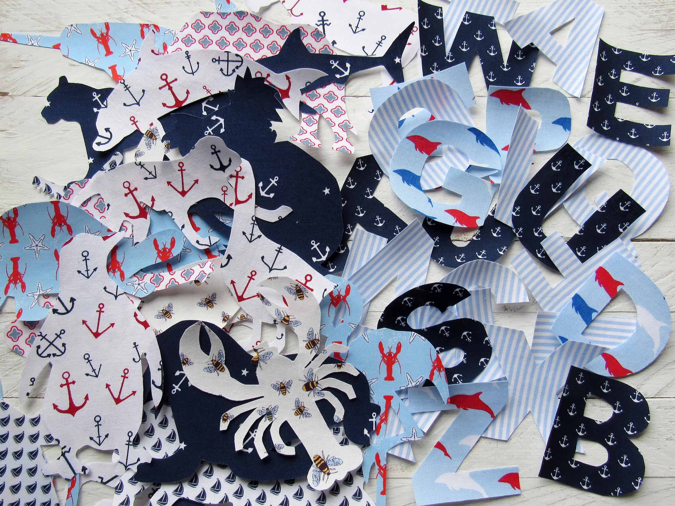 maritime Kinderdecke mit Tier ABC