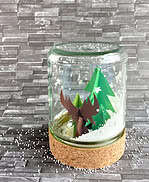 Winter-Zauberwald im Glas
