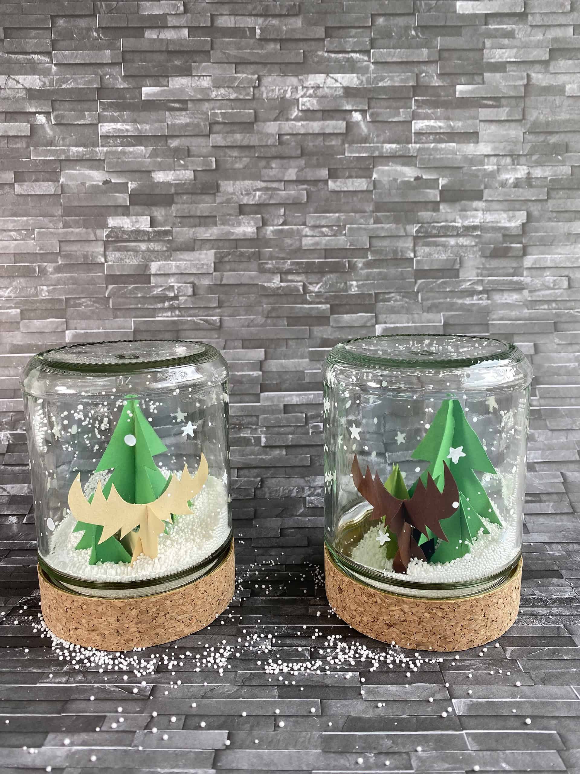 Winter-Zauberwald im Glas
