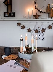 Anleitung Dip-Dye Kerzen färben – schönen Lichterglanz zu Weihnachten verschenken