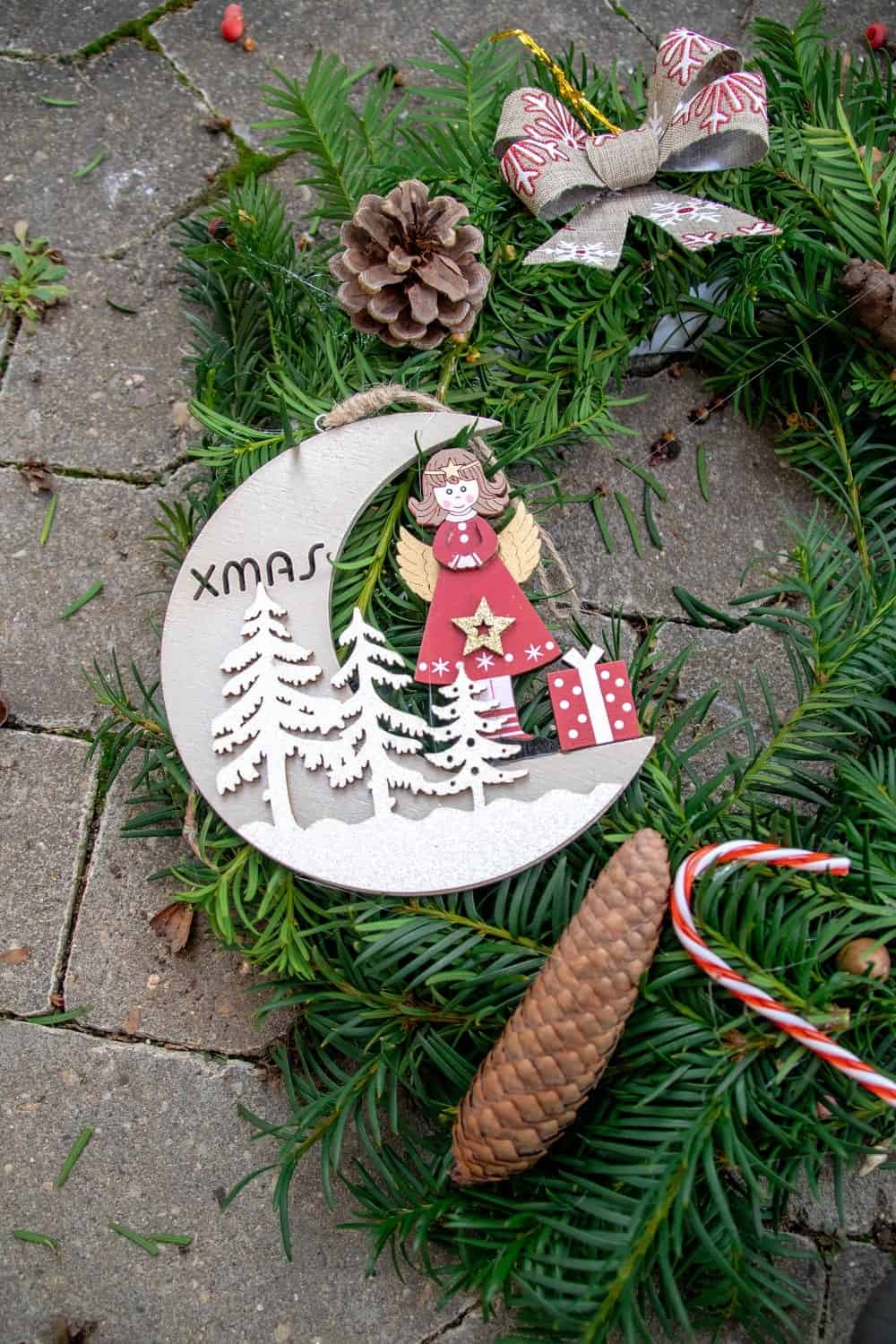 DIY: Winterlicher Türkranz