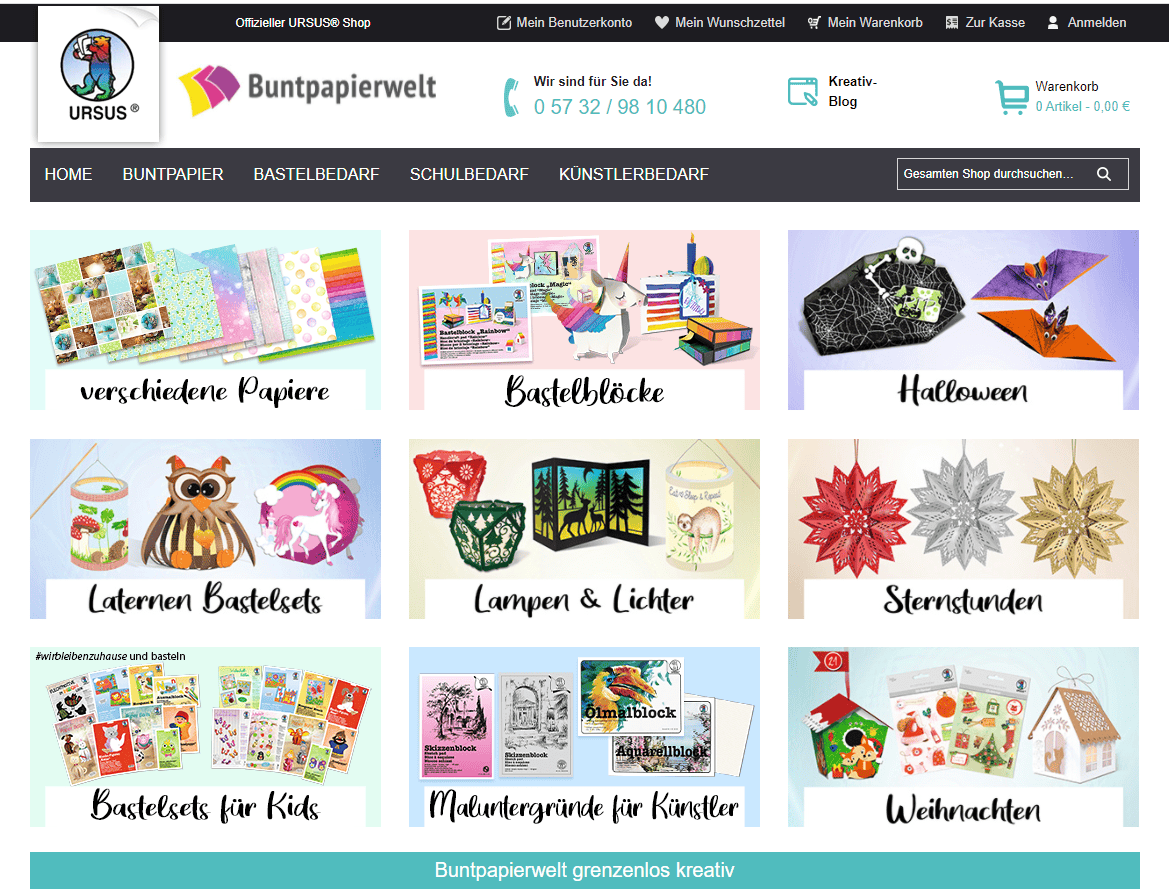 Eine bunte Welt voller Papier