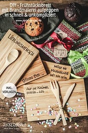 Frühstücksbrett mit Brandmalerei aufpeppen