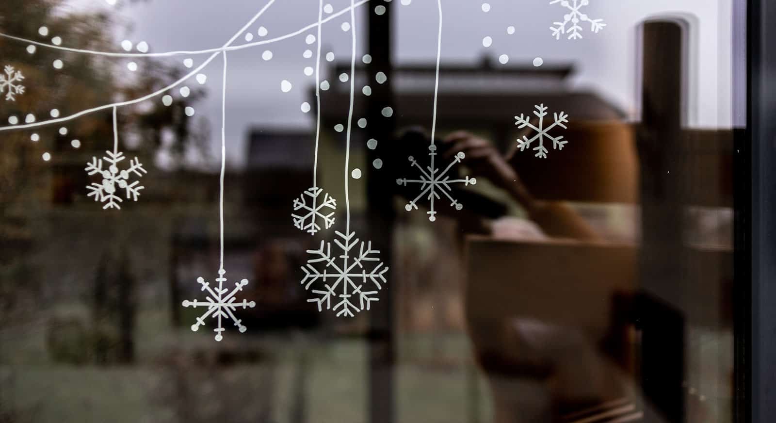 Freebie: Kreidemarker-Vorlage zu Weihnachten mit Winterstimmung